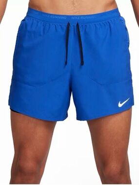 Nike Stride Running Shorts Men’s Size L Blue 5” Inseam Athletic Gym Training
